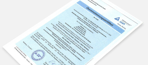 Attest von der LGA Nürnberg