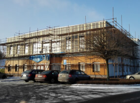 Bürozubau für die Firma JAFHOLZ