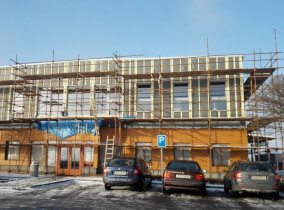 Bürozubau für die Firma JAFHOLZ