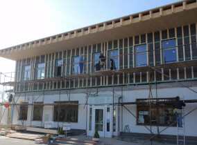 Bürozubau für die Firma JAFHOLZ